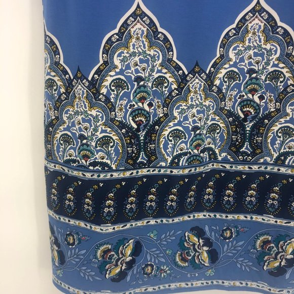 J. Jill Soft Flutter Sleeve Printed Dress Small - Picture 3 of 5